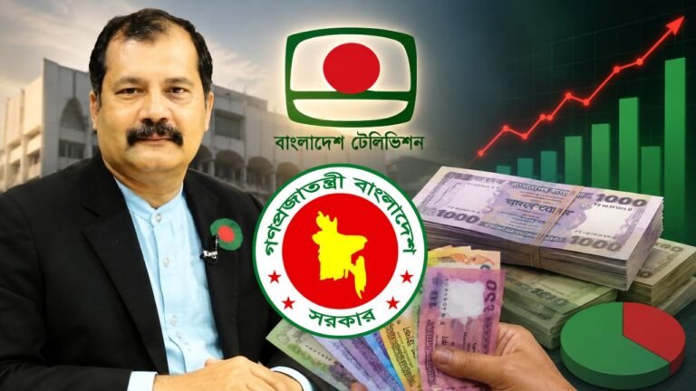১১ মাসে বিটিভির আয় ৮ কোটি টাকা, ব্যয় ২৫৪ কোটি