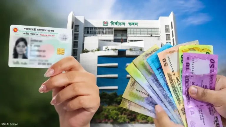এনআইডি সংশোধন ও হারানো কার্ড তুলতে নতুন ফি নির্ধারণ করল নির্বাচন কমিশন