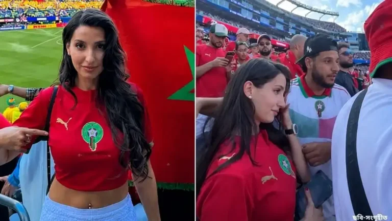 বিশ্বকাপ থেকে মরক্কোর বিদায়, আবেগ ধরে রাখতে পারলেন না নোরা ফাতেহি
