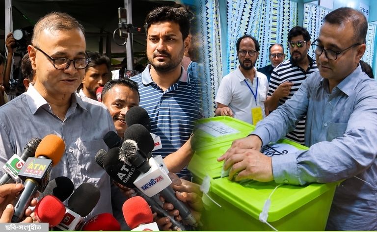 শিল্পী সমিতির নির্বাচনে ভোট দিয়ে যা বললেন ডা. এজাজ