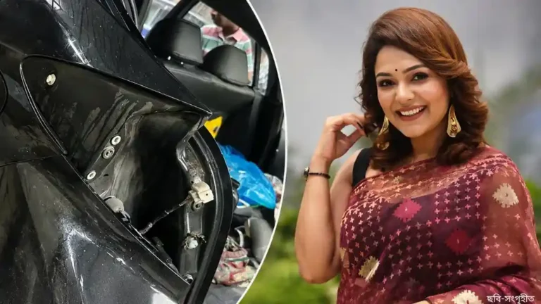 শো শেষে ফেরার পথে দুর্ঘটনা, অল্পের জন্য রক্ষা পেলেন মৌসুমী মৌ