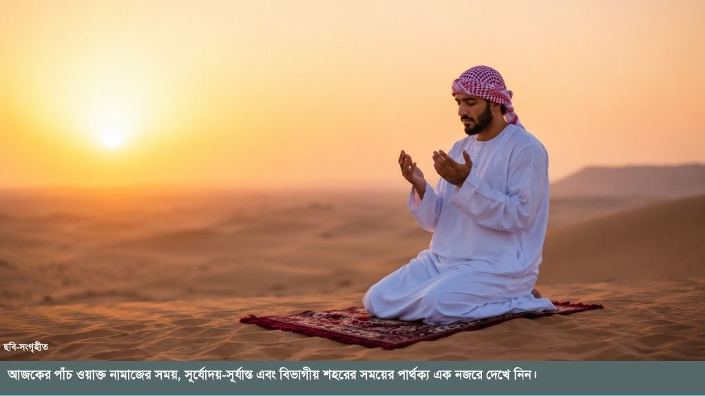 ১৭ আগস্ট ২০২৬ আজকের নামাজের সময়সূচি এক নজরে দেখে নিন