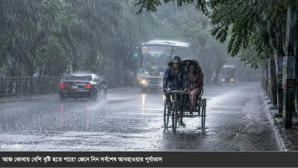 আজ দেশের ৪ বিভাগে বেশি বৃষ্টির সম্ভাবনা, কোথাও ভারী বর্ষণ