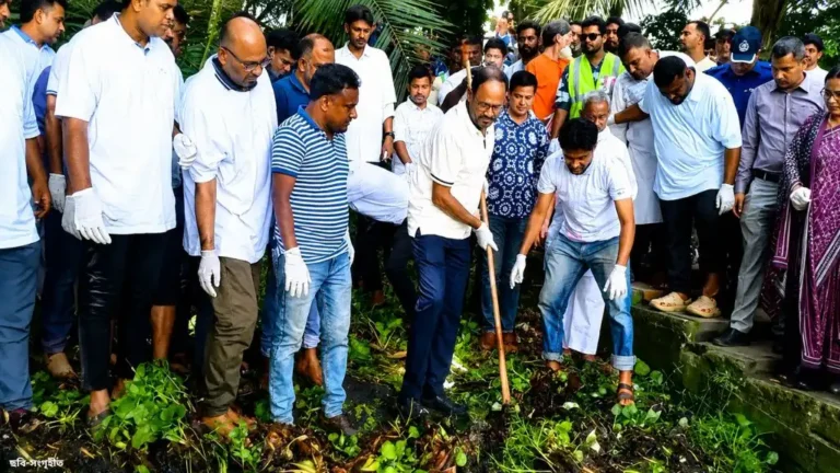 ডিসি লেককে পর্যটনকেন্দ্র হিসেবে গড়ে তোলার উদ্যোগ কচুরিপানা অপসারণ শুরু