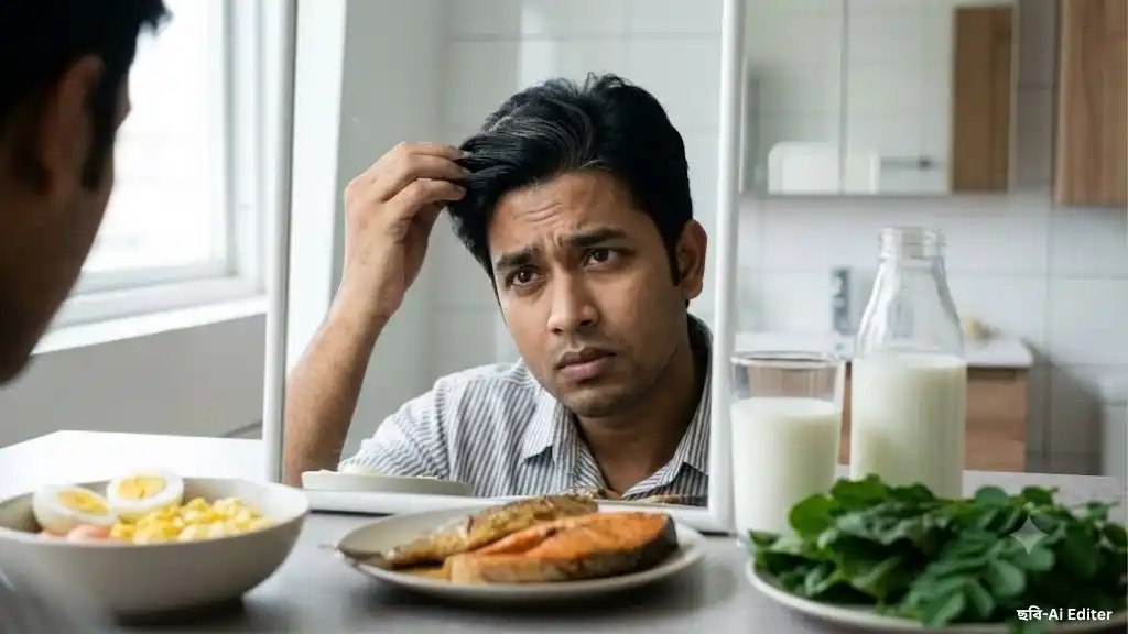 কম বয়সে চুল পাকার পেছনে কোন ভিটামিন দায়ী?