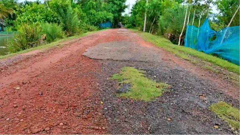 আট বছর ধরে বেহাল মোংলা–গাববুনিয়া সড়ক, দুর্ভোগে স্কুলশিশুরা