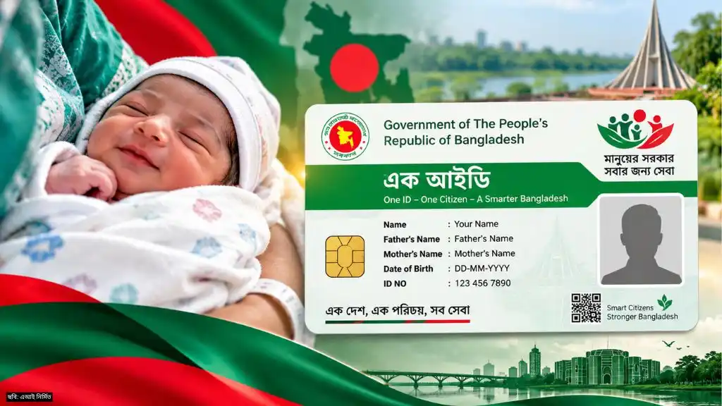 জন্মের পরই মিলবে এক আইডি কার্ডে সব নাগরিক সেবা