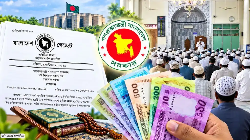ইমাম-মুয়াজ্জিন-খাদেমসহ ধর্মীয় উপাসনালয়ের কর্মীরা কে কত টাকা সম্মানি পাবেন