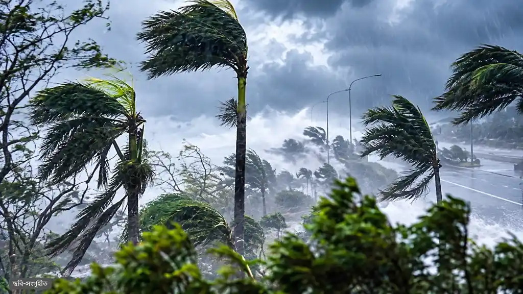 ৭ অঞ্চলে ৬০ কিলোমিটার বেগে ঝড়ের আভাস