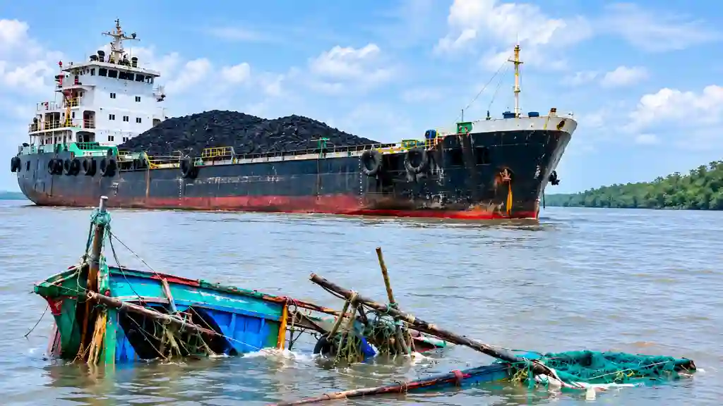 সুন্দরবনে কয়লাবাহী লাইটার জাহাজের ধাক্কা! জালসহ নৌকা ডুবি, নিখোঁজ জেলে মাঝি